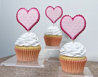 Adorno y funda para cupcakes de San Valentín, decoración para bautizo de niño, primera comunión, confirmación, decoración para fiestas religiosas.