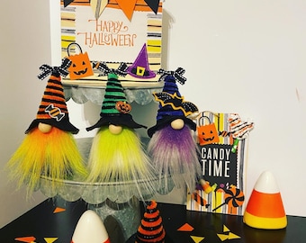 Halloween Mini Witches Gnomes!*FallGnomes*HalloweenDecor*TieredTrayDecor*FallDecor*RaeDunnMug*TieredTrayIdeas*HandmadeGnomes
