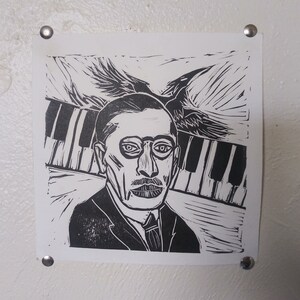 Stravinsky Firebird Relief Print