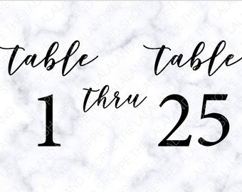 Free Free 343 Wedding Table Numbers Svg SVG PNG EPS DXF File