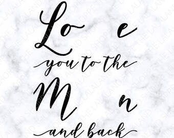 Love You To The Moon Etsy Love You To The Moon Etsy