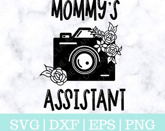 Baby Svg - Photographer Baby SVG - Floral Camera Svg - Photography Svg - Mommys Assistant svg - Newborn Coming Home Outfit Svg - Baby girl