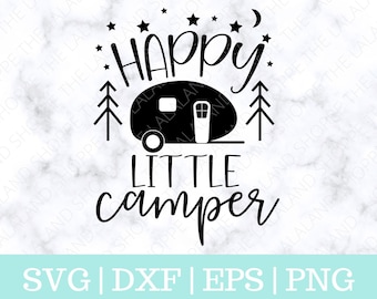Happy Little Camper Svg, Baby svg, Peuter Shirt svg, Kampvuur Svg, Camping SVG, Camp svg, Camper svg, Zomer svg, RV svg, Camper ontwerp,