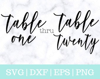 Free Free 186 Wedding Table Numbers Svg SVG PNG EPS DXF File