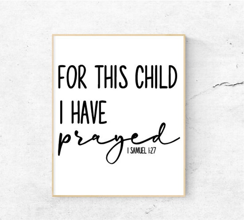 Download Baby svg Religious svg For This Child I Have Prayed SVG | Etsy