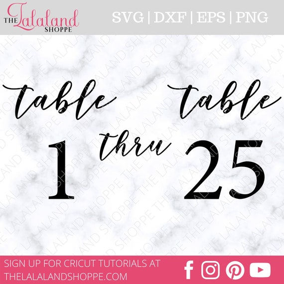 Download Table Number Svg Table Numbers Svg Table 1 Svg Table Etsy