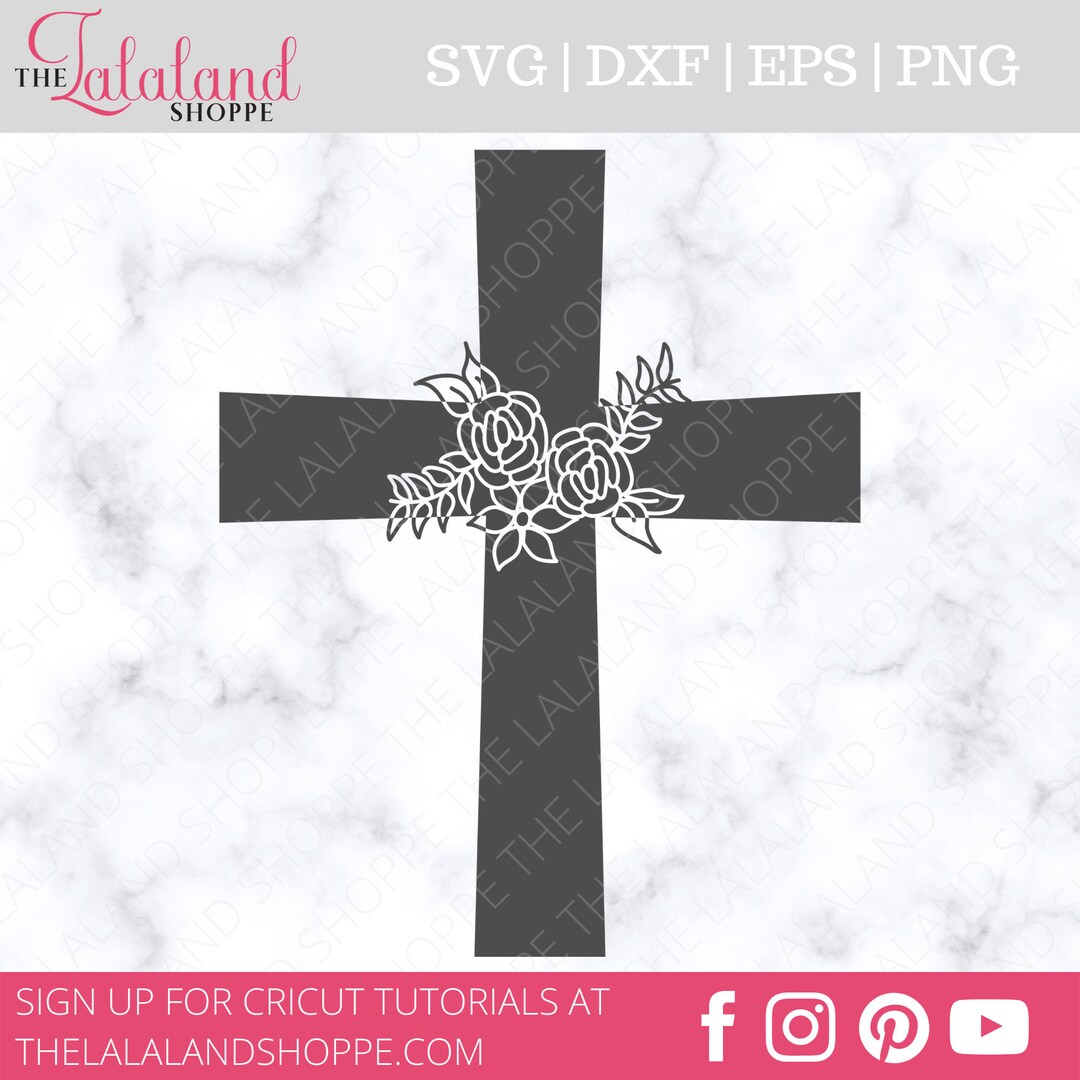 Easter SVG Cross Svg Easter Cross Svg Flower Design Svg - Etsy