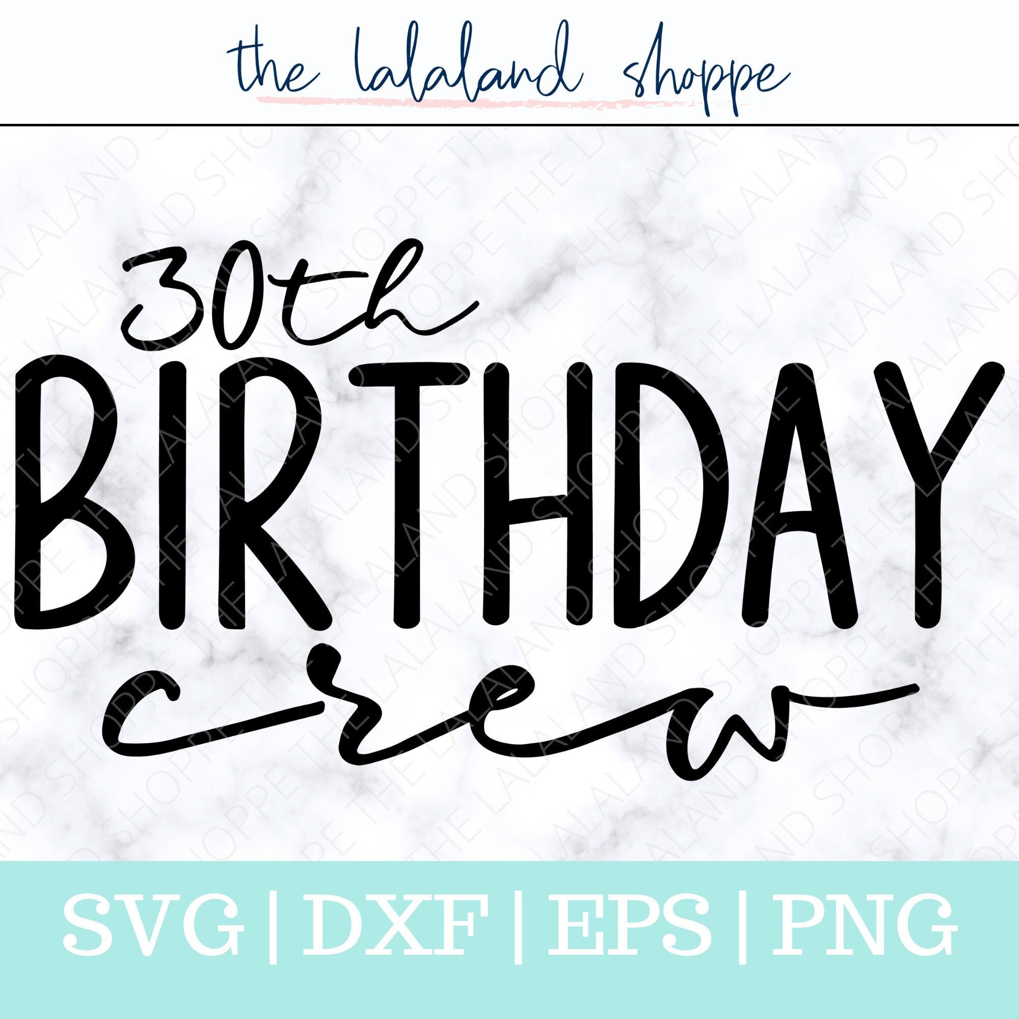 30th Birthday Crew SVG, Thirtieth Birthday Svg, bday t-shirt design, happy birthday, birthday tshirt, birthday group, birthday party design