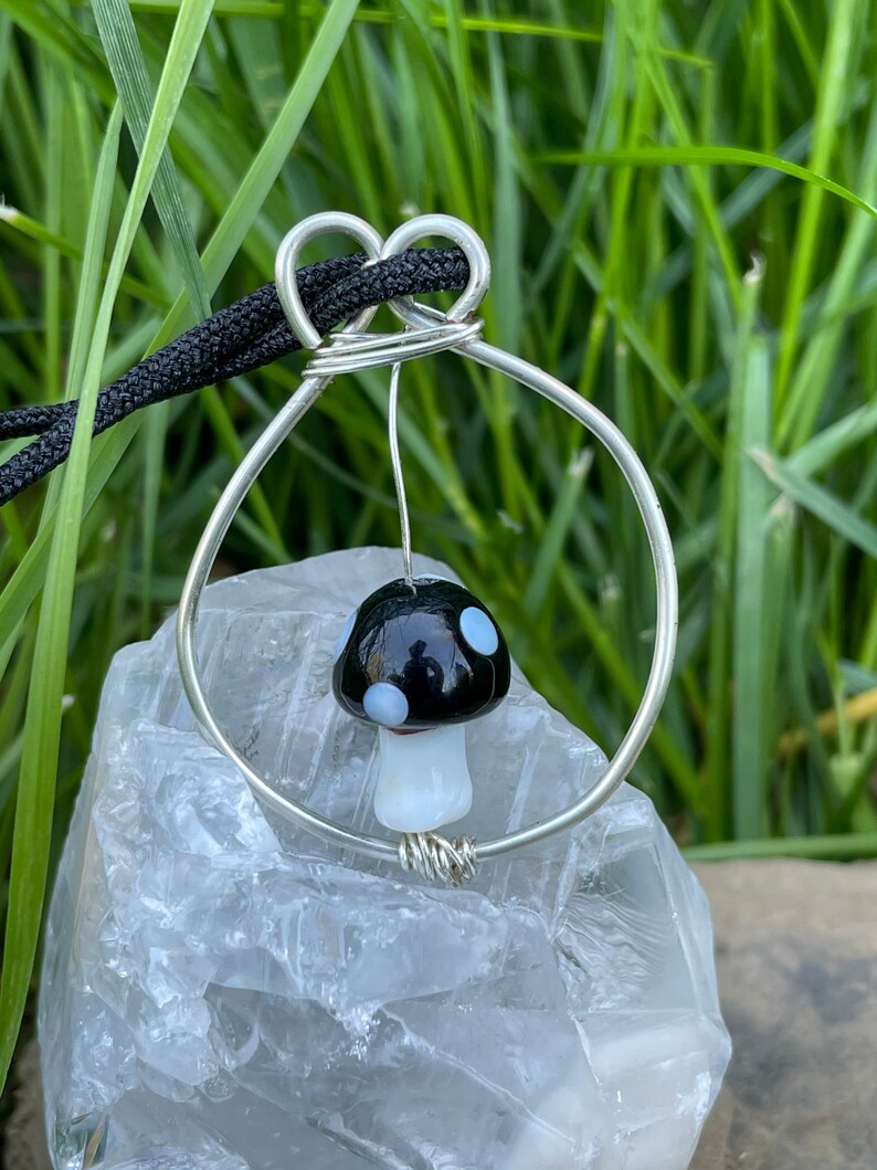 Glass Mushroom Necklace