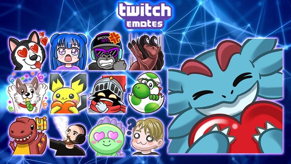 Custom Twitch Emotes Discord Custom Cute Emotes Emoji Youtube Etsy
