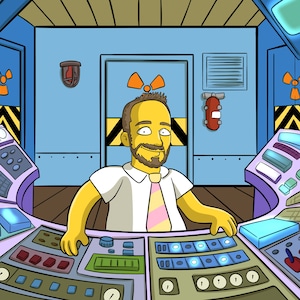 Retrato amarillo, hombros arriba. Simpsonize Me, Custom Simpsons Portrait, Cartoon portrait, you as Custom Yellow Character para amigos de la familia