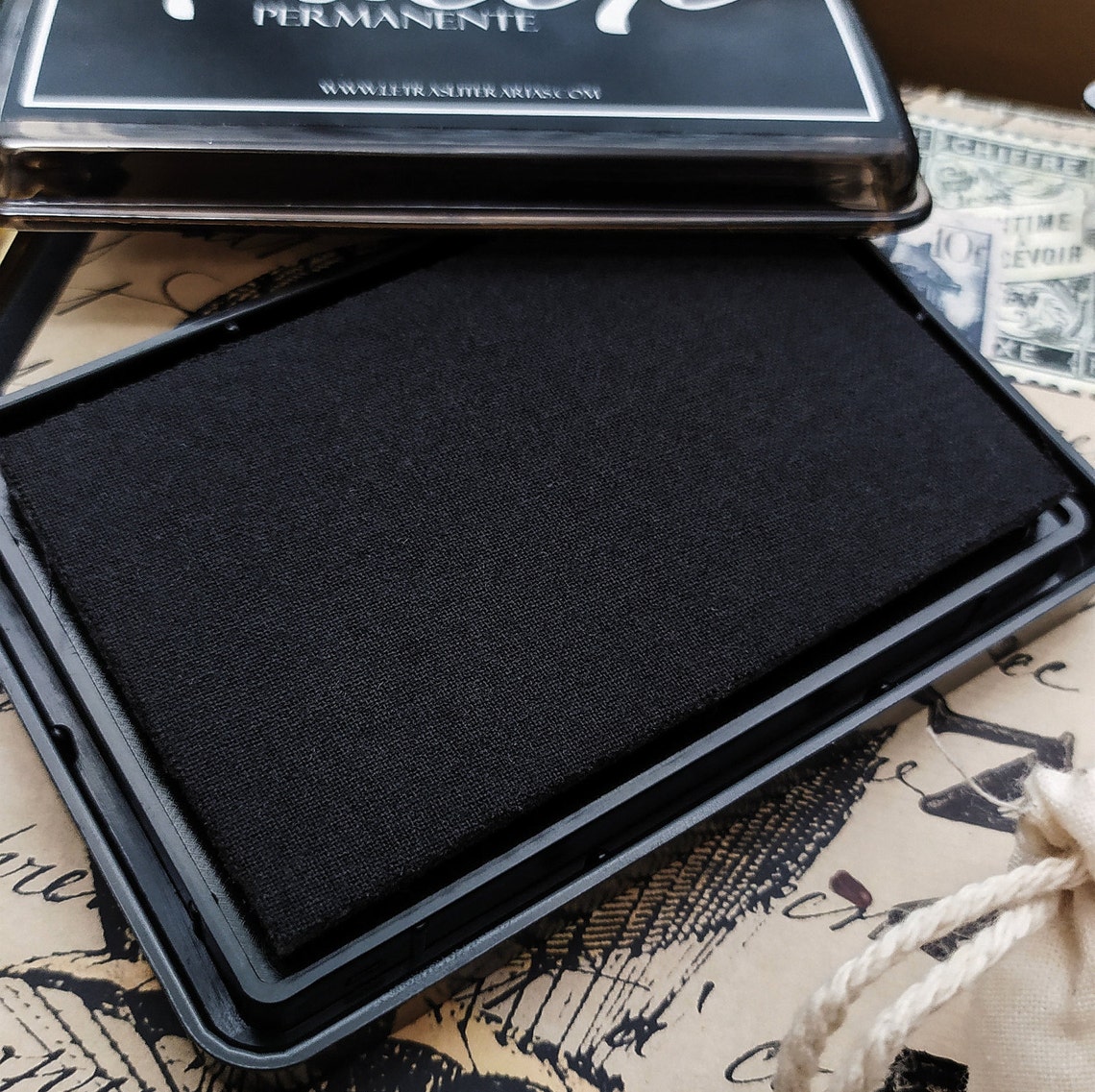 Ink pad FACERE Black Permanent Etsy
