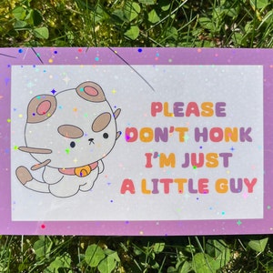 PuppyCat Bumper Sticker || Puppycat Hates Honking