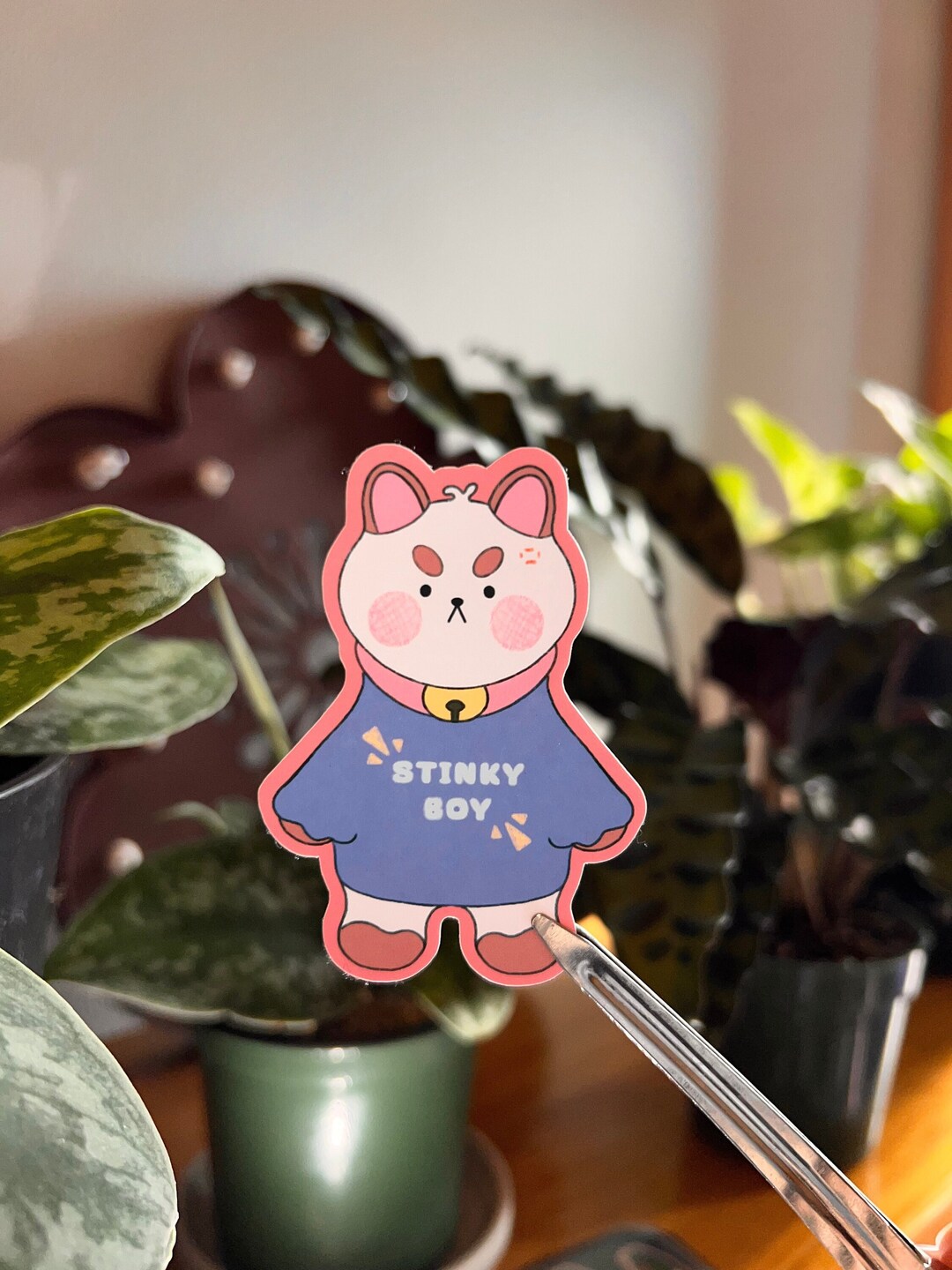 Stinky Boy Sticker Etsy