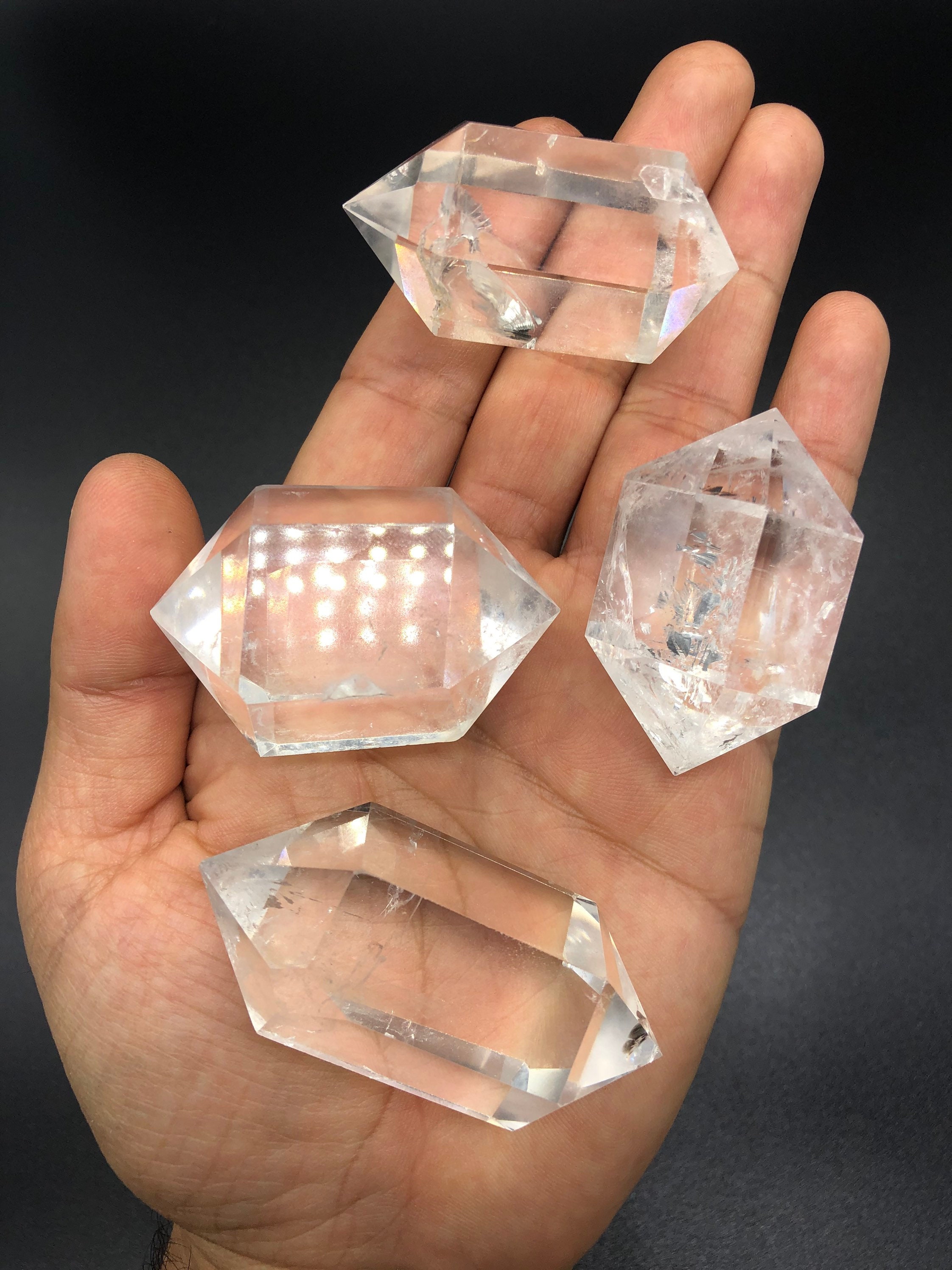 High quality Clear Quartz double terminated points Etsy