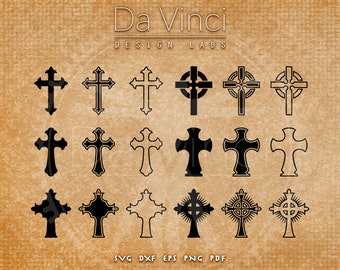Cross Bundle | Christian Cross | Cross Clipart | SVG | DXF | PNG + more | Digital Downloadable file