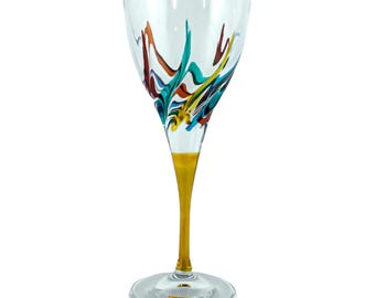 MURANO 特大 45.5㎝ ムラノ ハイエナメル ワイングラス 型 オブジェ MURANO 特大 45.5㎝ ムラノ ハイエナメル ワイングラス 型 オブジェ
