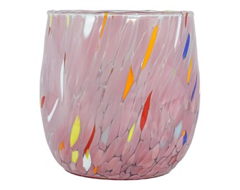ムラーノガラス ミルフィオリ ザンフィリコ 小物4点セット murano ムラーノガラス製タンブラー4個セット（ピンク、レッド、ブルー