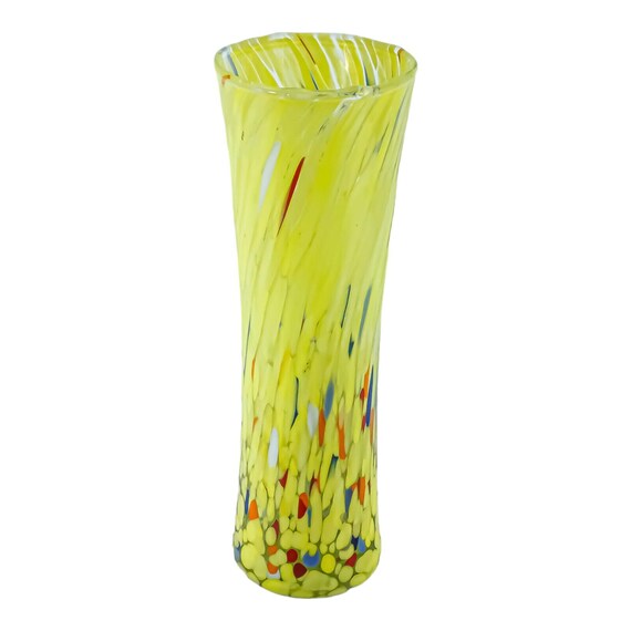Vase Fazzoletto En Verre De Murano - Verre De Venise Millefiori Multicolore - Neuf