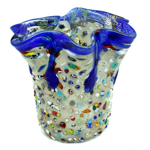 ムラノガラス murano ヴィンテージ 花瓶 ムラーノ MURANO ヴィンテージ 花瓶 パープル ピンク クリア 【公式通販】