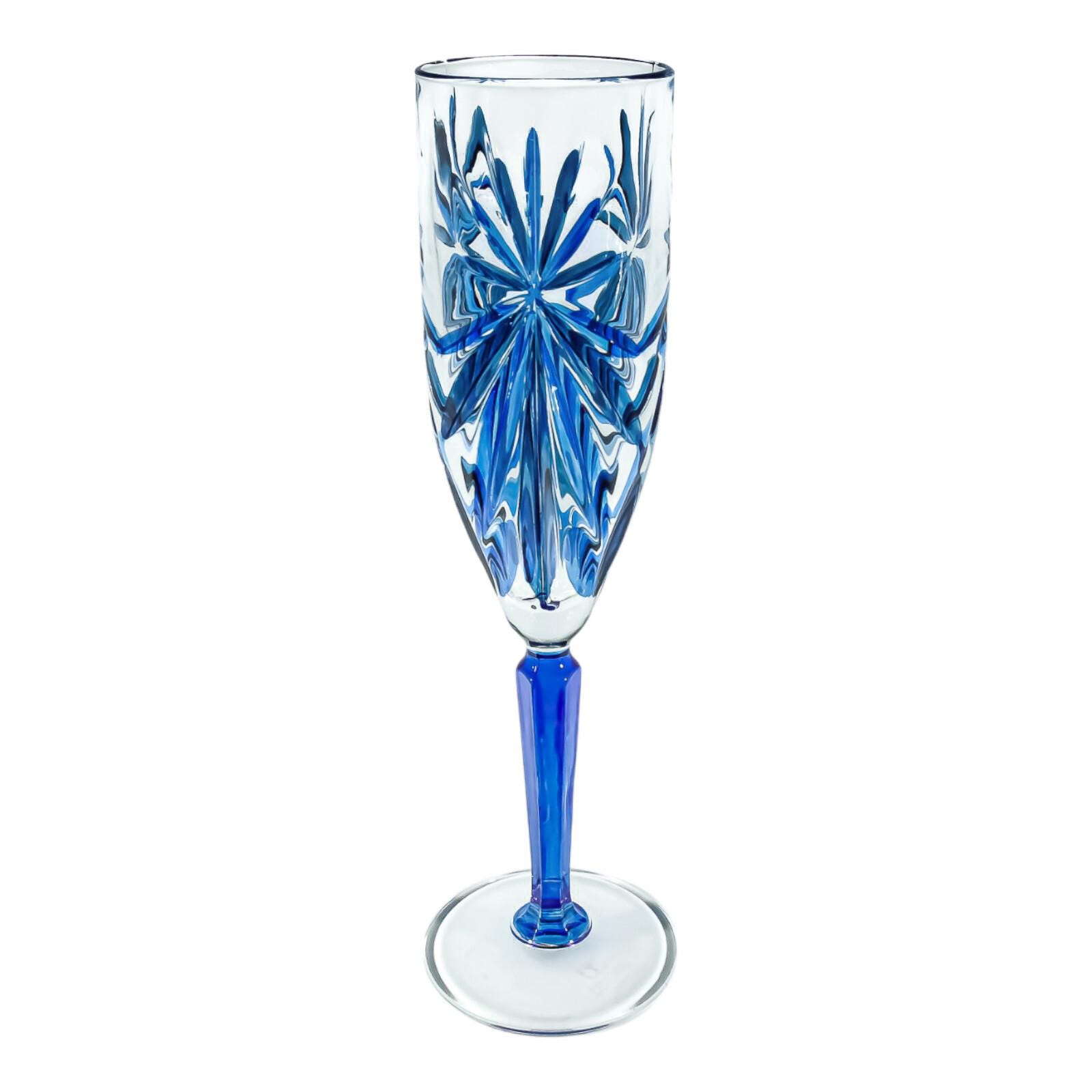 MURANO ムラノ フルート グラス Amazon | Authenticイタリアシャンパンフルート、Flowervine