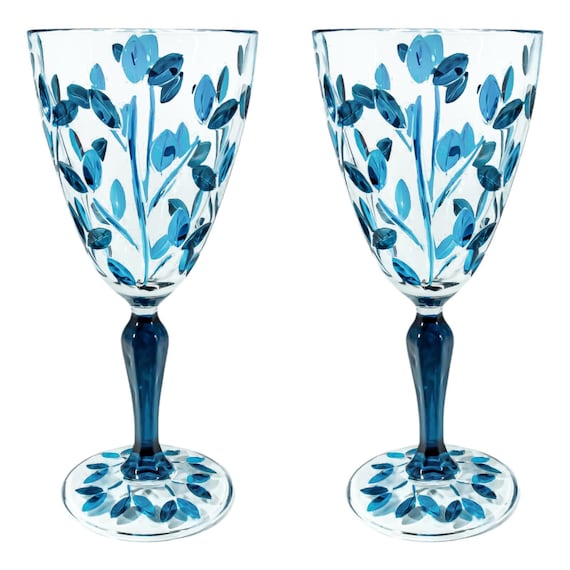 vase wine glass 6 Red Preserved Roses in Tall Glass Vase