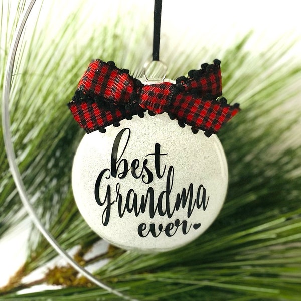 Best Grandma Ever Ornament Etsy