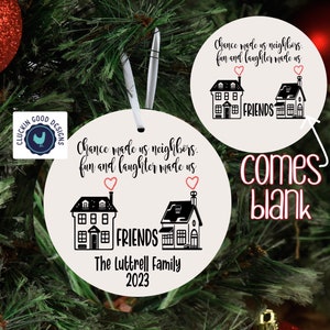 Round blank MSS digital download digital friends ornament, Christmas door hanger keychain