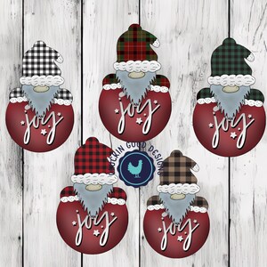 Gnome with Bulb bundle, GG, Christmas, Plaid, Png, Ornament, Bundle