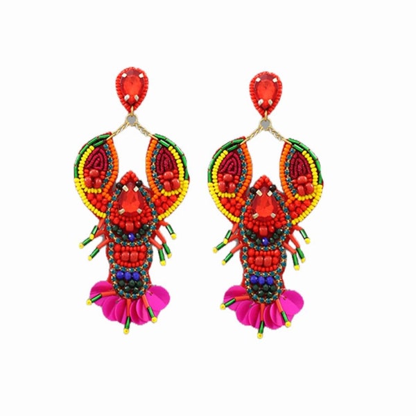 Lobster Earrings (Just for you!) Etsy