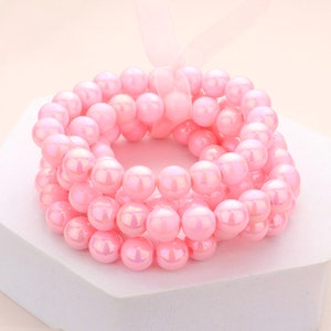 5PCS - Hologram Beaded Stretch Bracelets