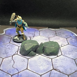 Frosthaven Cave Rocks - Terreno di gioco dipinto da 28 mm per Frosthaven, Gloomhaven, DnD - Miniature di Frosthaven, Regalo di Frosthaven