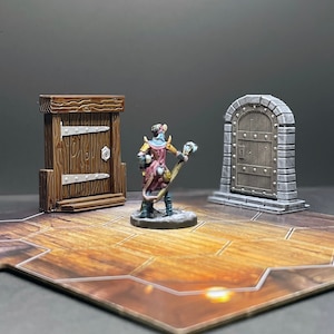 Gloomhaven Slide-Out Doors -  28mm Painted Game Terrain for Frosthaven, Gloomhaven, DnD – Frosthaven miniatures, Frosthaven Gift