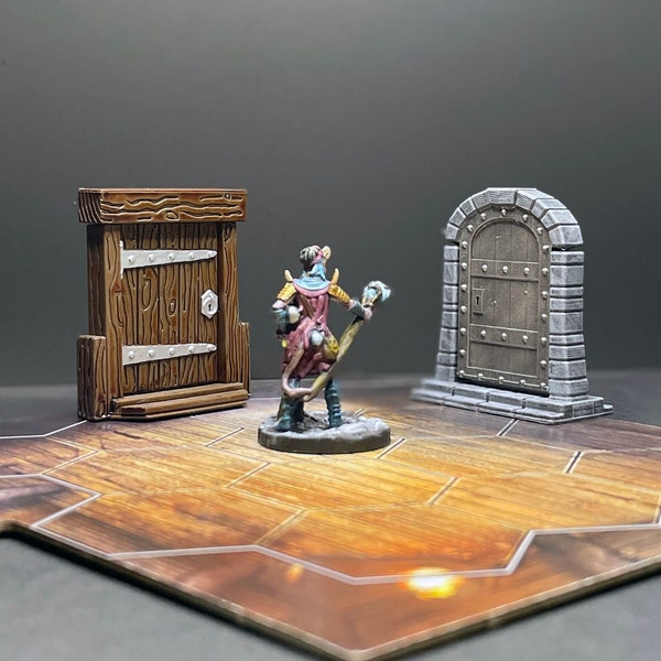 Gloomhaven Slide-Out Doors -  28mm Painted Game Terrain for Frosthaven, Gloomhaven, DnD – Frosthaven miniatures, Frosthaven Gift