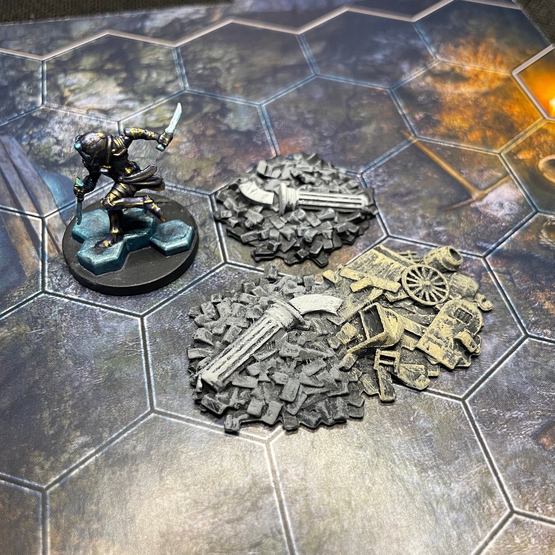 Frosthaven Painted Debris 3D Terrain Upgrades for Etsy