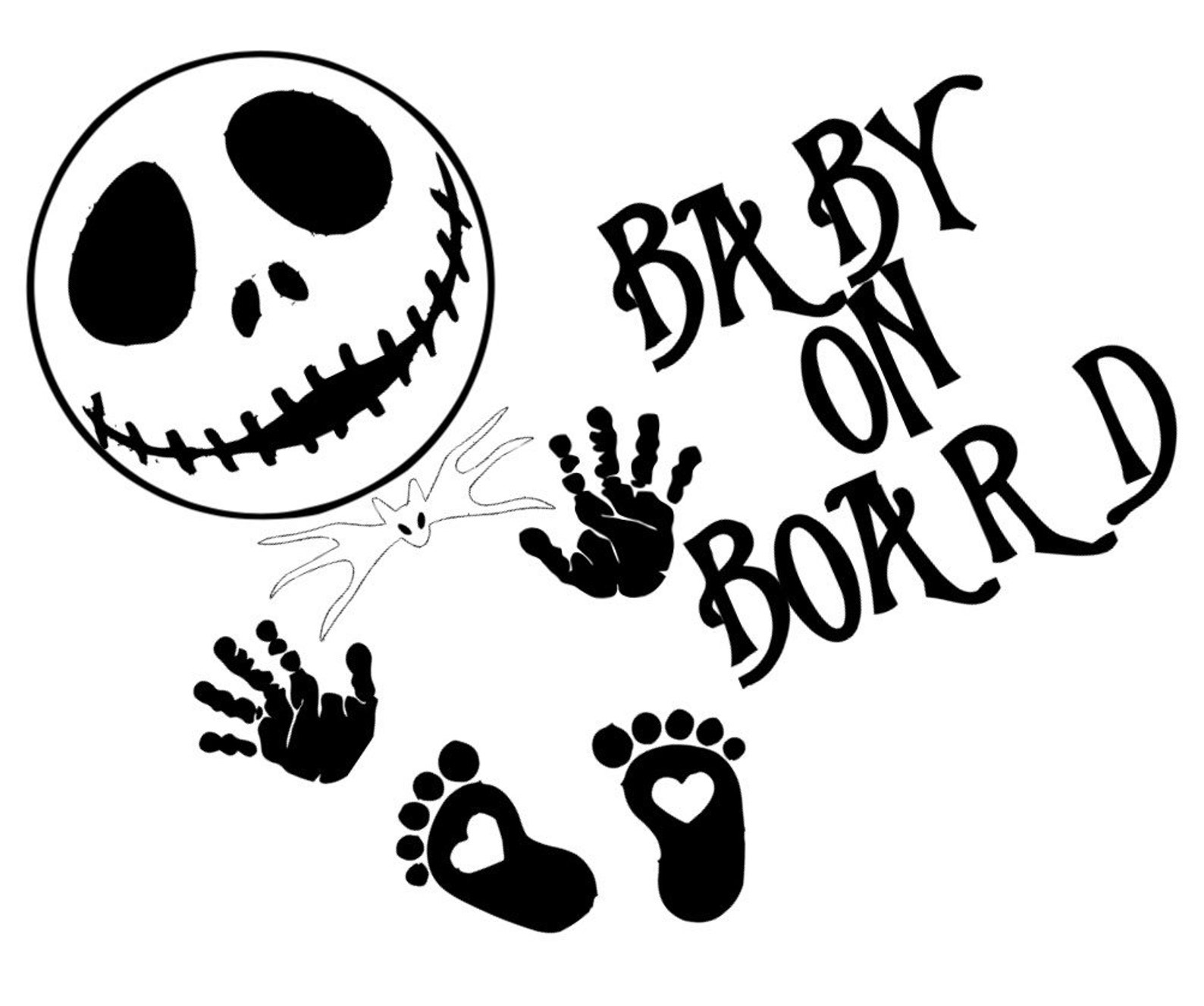 Nightmare Before Christmas Baby On Board SVG