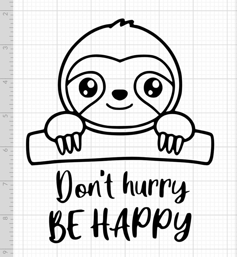 Sloth decal/Car decal/vinyl decal Etsy