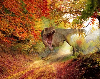 Dinosaur Digital Background.  T-rex Digital Backdrop for Photographers.  INSTANT DOWNLOAD!