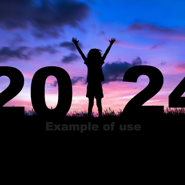 2024 New Year Digital Background.  Graduation Back Drop for photographers. INSTANT DOWNLOAD!