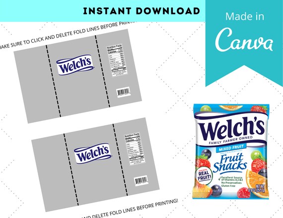 Fruit Snack Template Digital Download Digital Template | Etsy