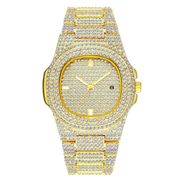 iced out ap style watch