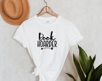 Book Hoarder T-Shirt: Unisex Heavy Cotton Tee for Book Lovers