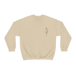 Minimalist  plant sweatshirt, Unisex Heavy Blend Crewneck Sweatshirt