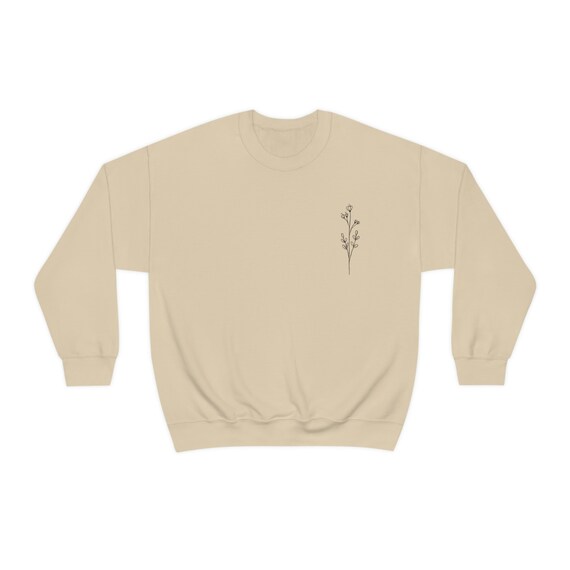 Minimalist  plant sweatshirt, Unisex Heavy Blend Crewneck Sweatshirt