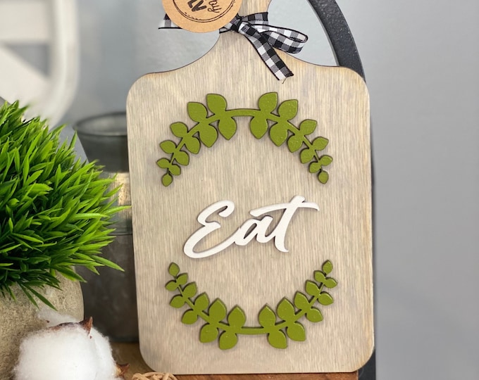 Mini Cutting Board Eat Cutting Board Farmhouse Decor Etsy