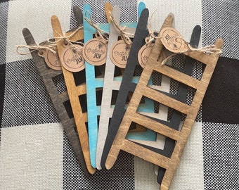 Mini Wooden Ladder | Tiered Tray Decor | Farmhouse Decor | Rustic