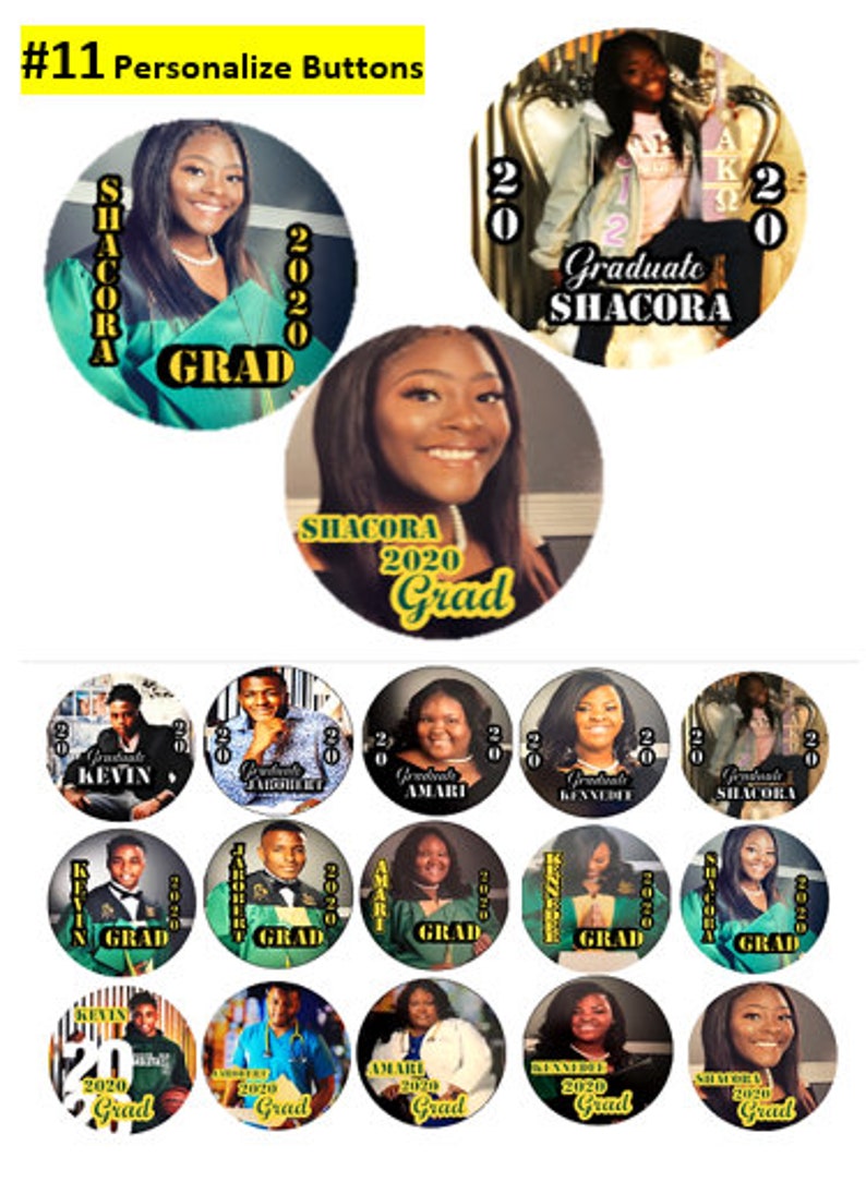 3 PERSONALIZE BUTTONS