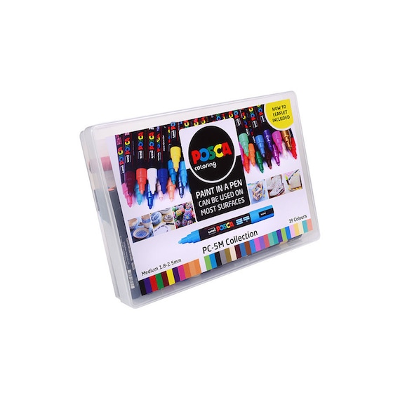 Uni POSCA Marker Pen PC-5M Medium Collection Box of 39 Assorted NEW on  Market