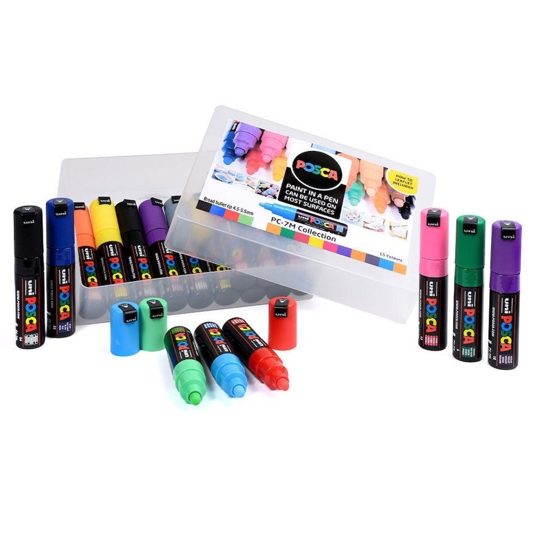 Uni Posca Paint Marker Art Pen Posca Case Set of 54 Assorted Colours