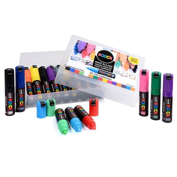 Uni POSCA Marker Pen PC-7M Broad Collection Box of 15 Assorted NEW on  Market -  Denmark